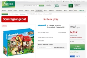Playmobil® großer Reiterhof mit Paddocks Galeria Kaufhof