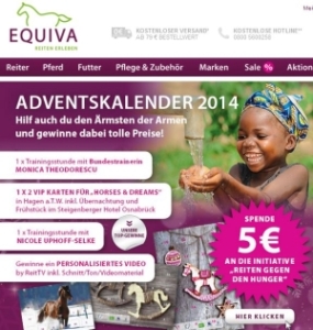 EQUIVA-Adventskalender 5 Euro spenden