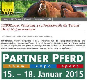 Partner Pferd 2015 Horse today