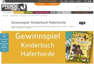 Pferde-Magazin-Info Kinderbuch Haferhorde zu gewinnen
