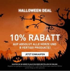 Halloween-Deal bei Horze 10 Prozent Rabatt