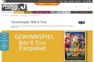 Pferde-Magazin-Info Bibi und Tina Fanpaket zu gewinnen
