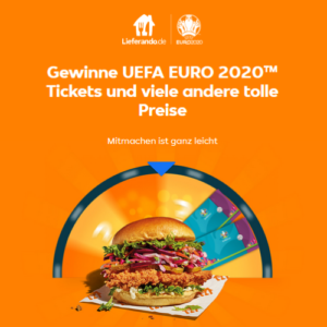 Lieferando EM Gewinnspiel 2021 Euro 2020 Tickets zu gewinnen