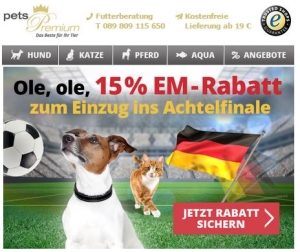 pets Premium 15 % EM Gutschein