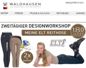 Waldhausen Gewinnspiel Meine ELT Reithose