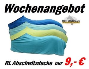 Wochenangebot RL Abschwitzdecke Reiterlive 9 Euro