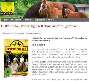 DVD Immenhof in HORSEtoday. Verlosung