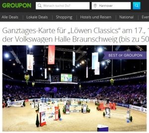 Groupon Deal Löwen Classics Reitturnier Braunschweig