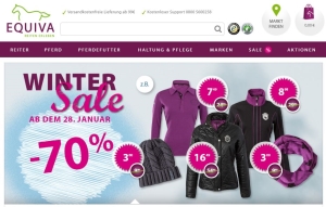 EQUIVA Reitsport Bekleidung im Winter Sale reduziert