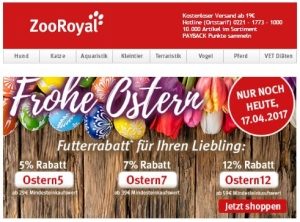 ZooRoyal Gutscheincodes zu Ostern 2017