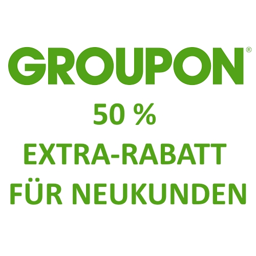 50 % Extra-Rabatt Groupon