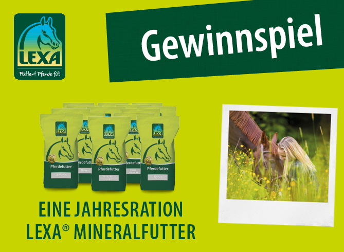 LEXA Pferdefutter Gewinnspiel Mineralfutter Jahresration