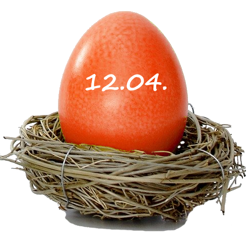 Osterei orange 12. April 2020