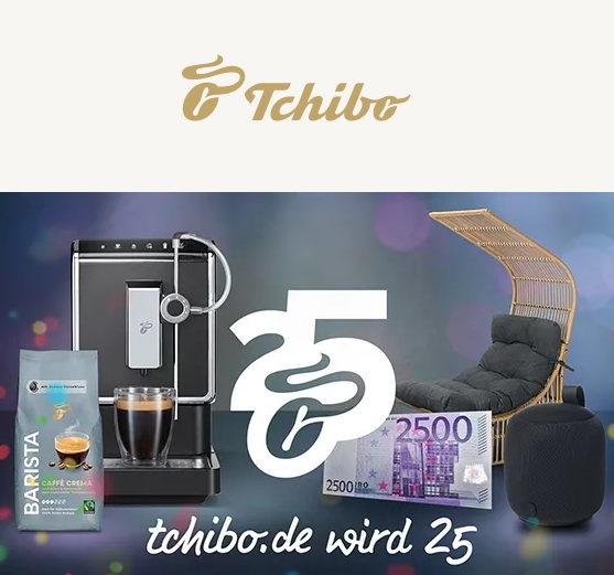 Tchibo Gewinnspiel zum 25-jährigen Jubiläum