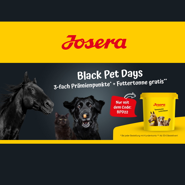Josera Black Pet Days