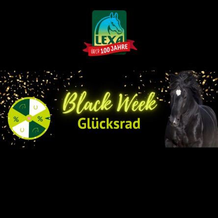 Black Week Glücksrad bei LEXA Pferdefutter